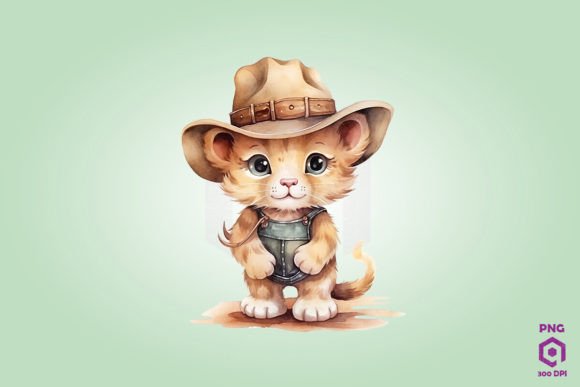 African Lion Wearing a Cowboy Hat Embroidery Review