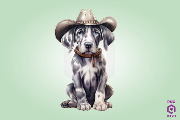 Cowboy Great Dane Dog Clipart Review