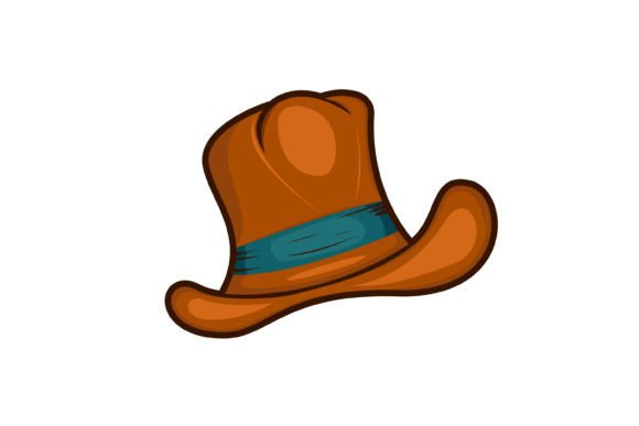 Cowboy Hat Cartoon Clip Art Vector