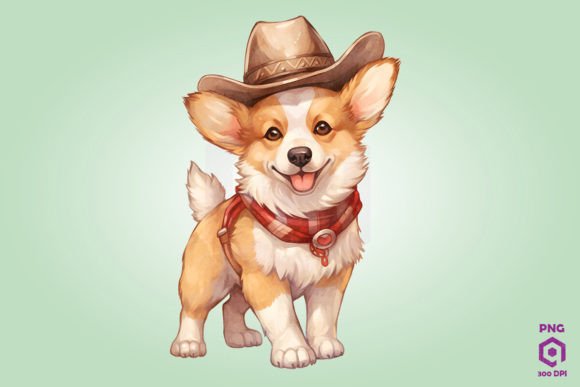Cowboy Pembroke Welsh Corgi Dog Clipart Review