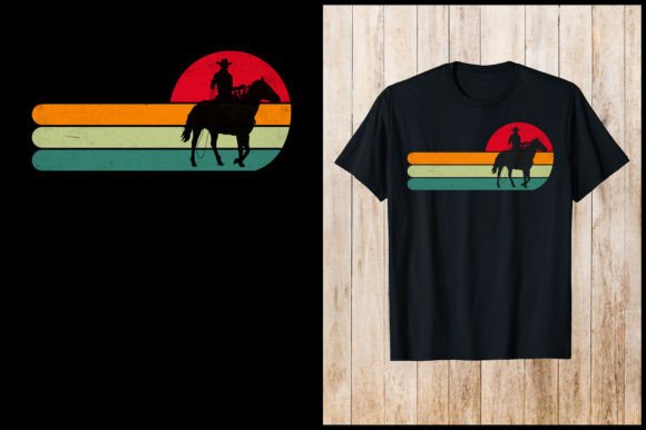 Cowboy With Vintage Retro T-Shirt Design Review