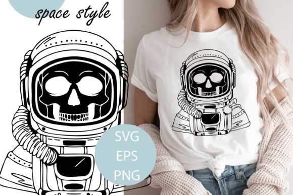 Skull Astronaut SVG Vector Cricut File Review