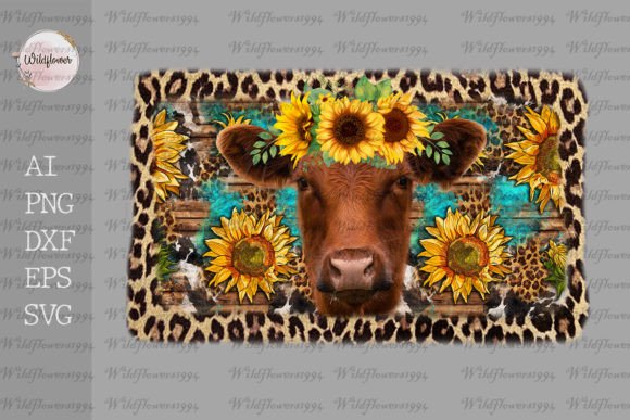 Western Cow Sunflower Png Review