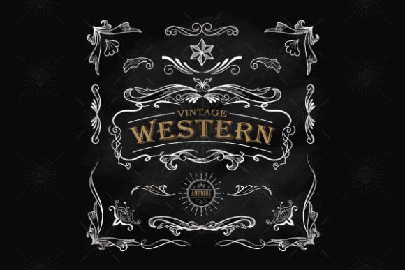 Western Hand Drawn Elements Vintage Embroidery Review