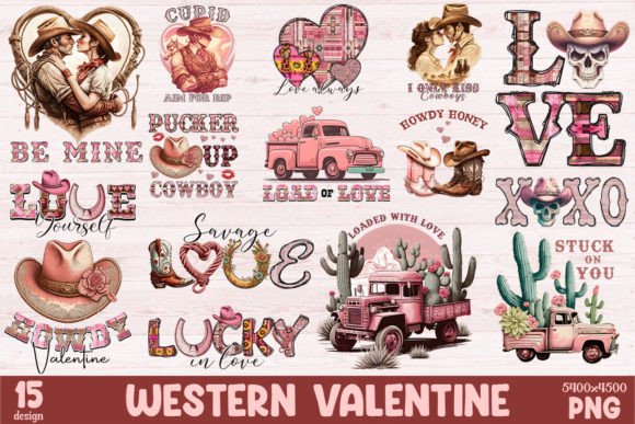 Western Valentine Bundle PNG Design File Review